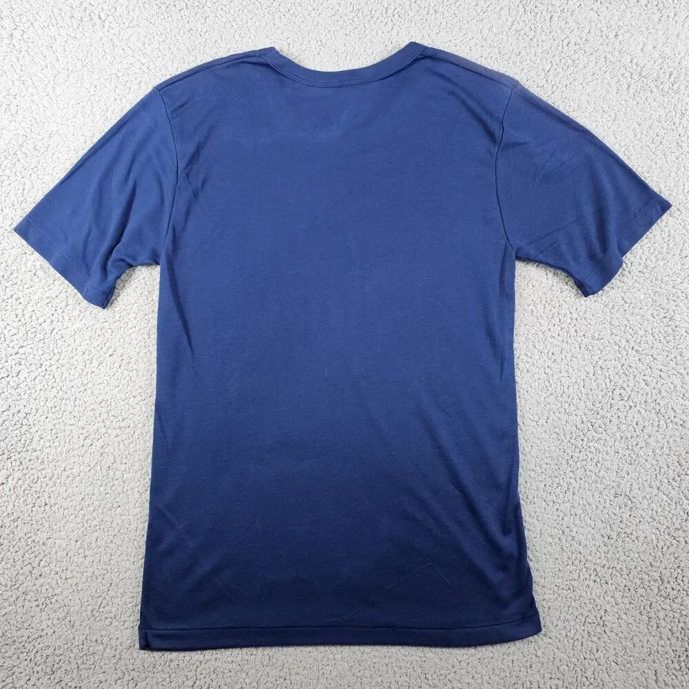 USS Dwight D Eisenhower Shirt Mens Small Blue 90s Navy CVN-69 Aircraft Carrier